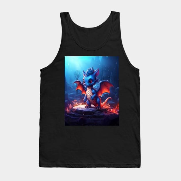 Dragona - Future Fire Dragon King Tank Top by MyMagicalPlace